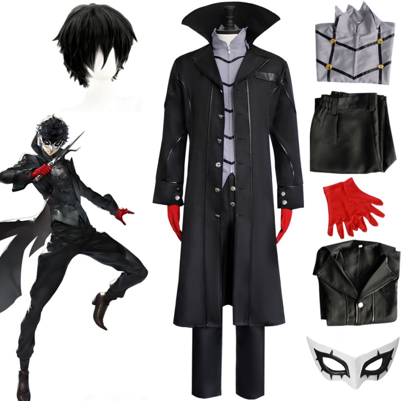 Black Face Mask Pack - Anime Persona 5 Joker juego de