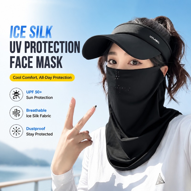 Sports Mask Breathable - Mascarilla Facial de Seda de Hielo