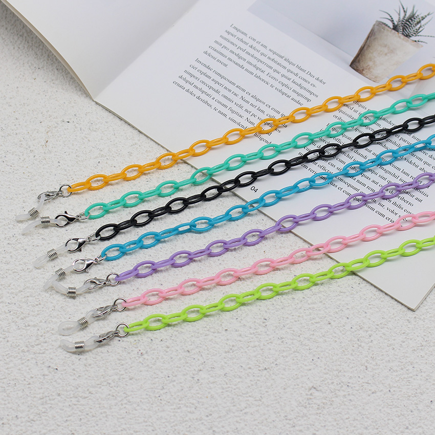 Mask Chain Holder - Cordón acrílico colorido para mascarillas y