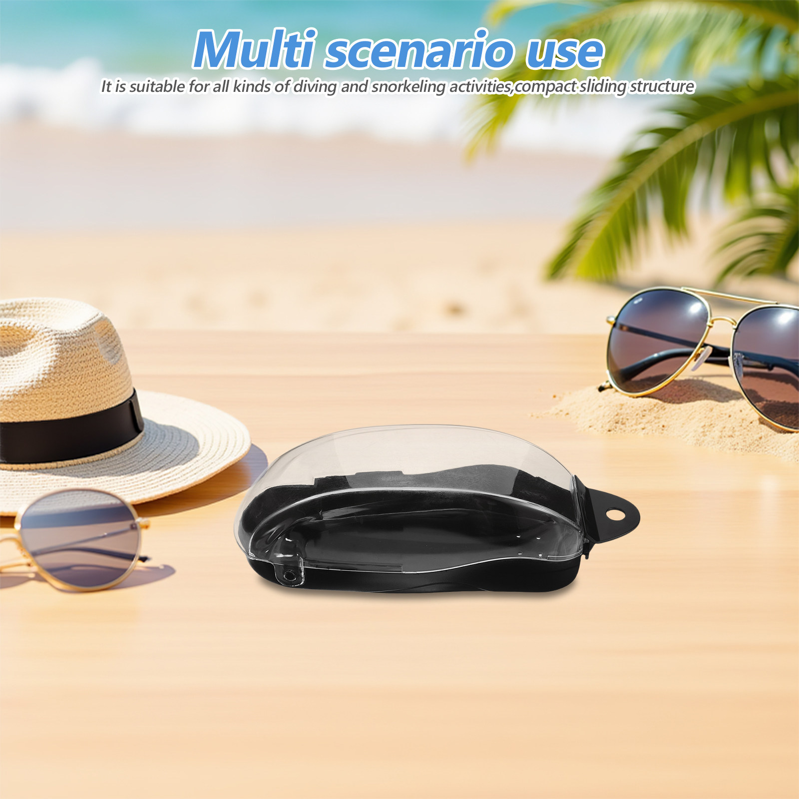 Mask Case Hard Shell - Estuche para máscara de snorkel, caja
