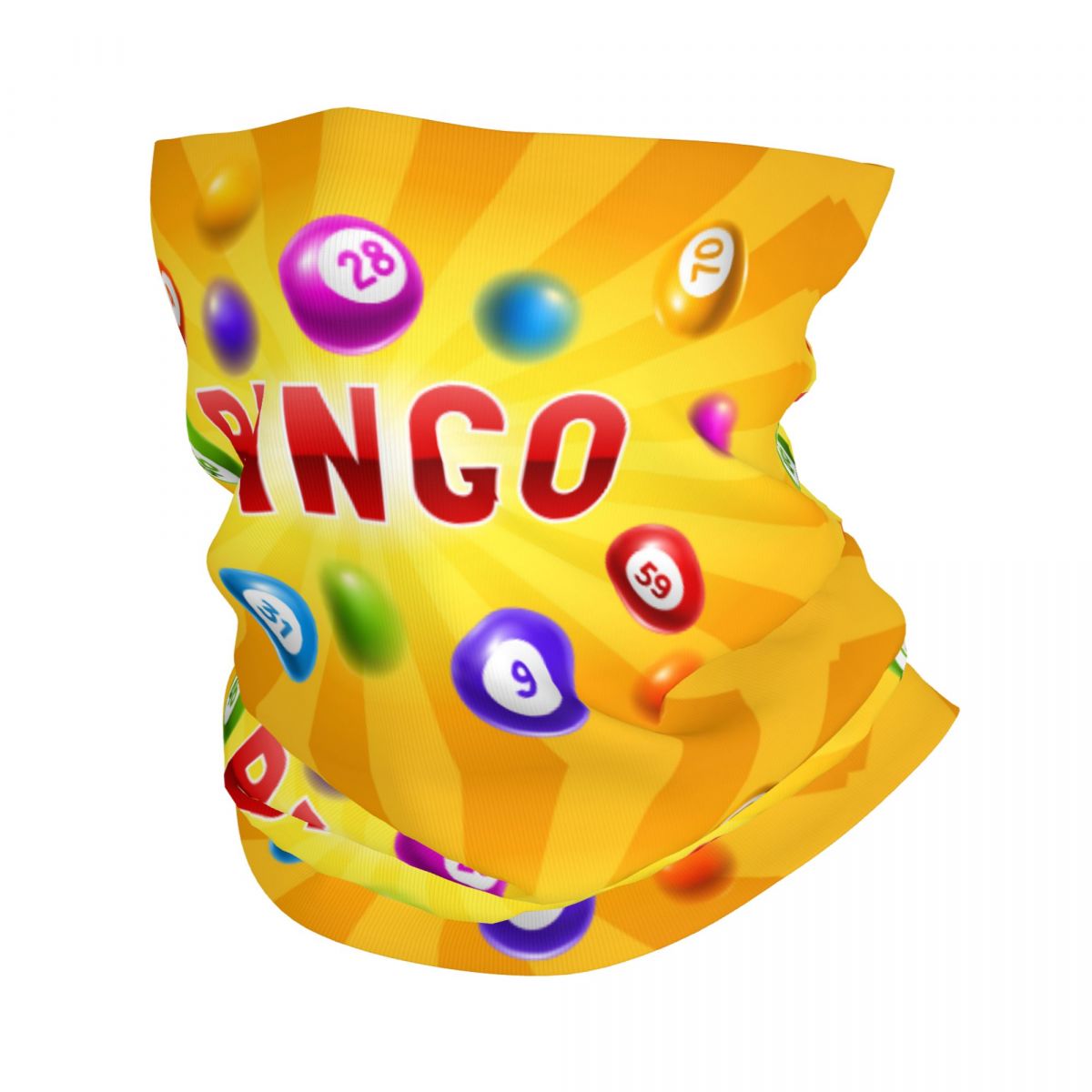 Neck Gaiter Face Cover - Juego caliente personalizado Bingo Bandana calentador