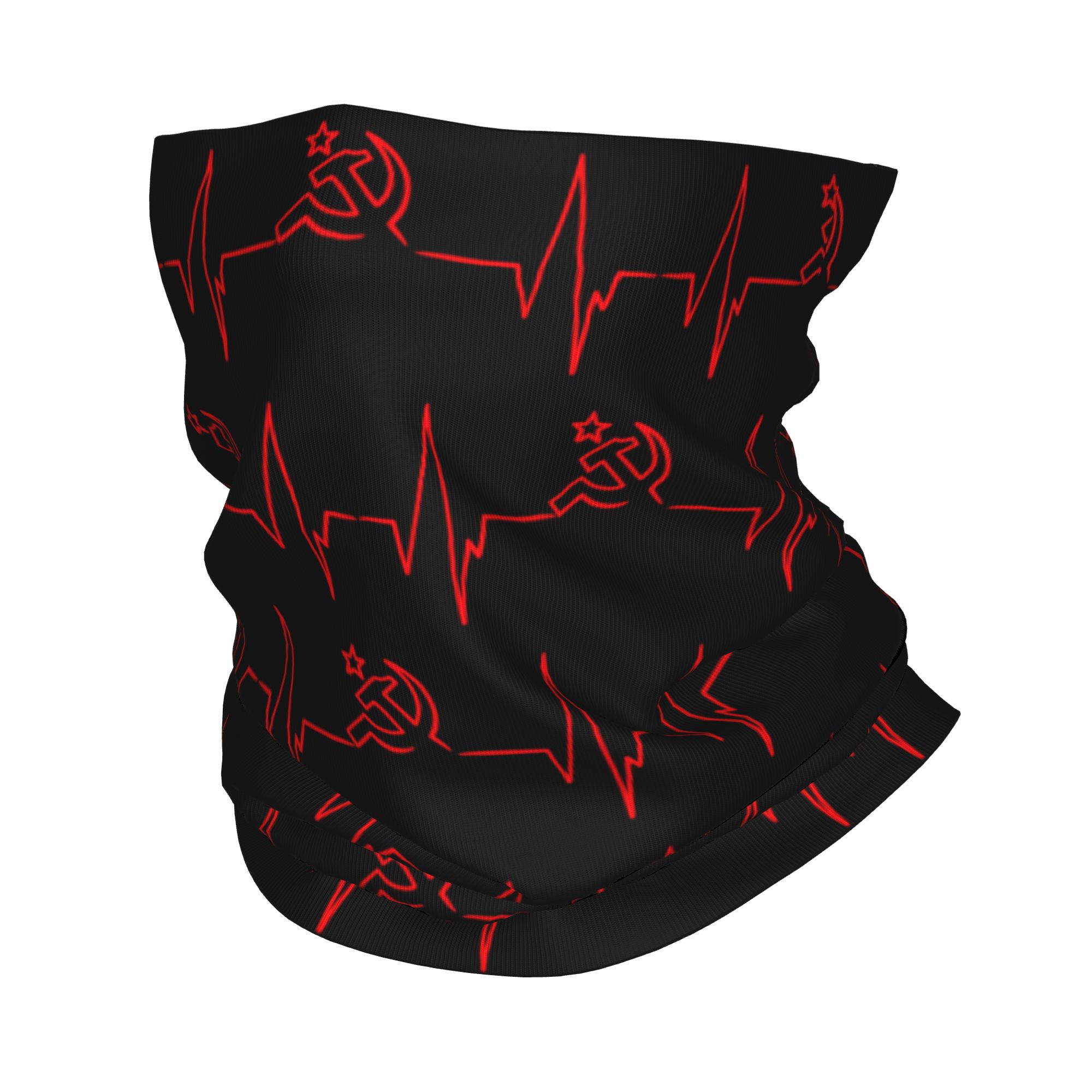 Neck Gaiter Face Cover - Bandana personalizada con latido del corazón,