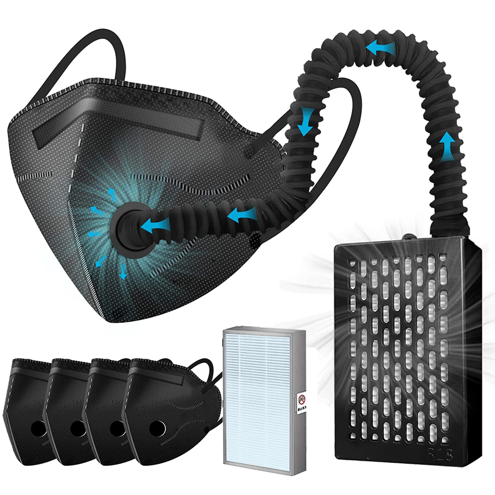 Kn95 Respirator Mask - Mascarilla eléctrica KN95 con ventilador -