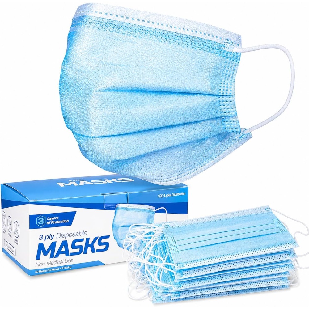Disposable Mask Blue - Mascarilla Facial - Mascarillas Desechables Azules