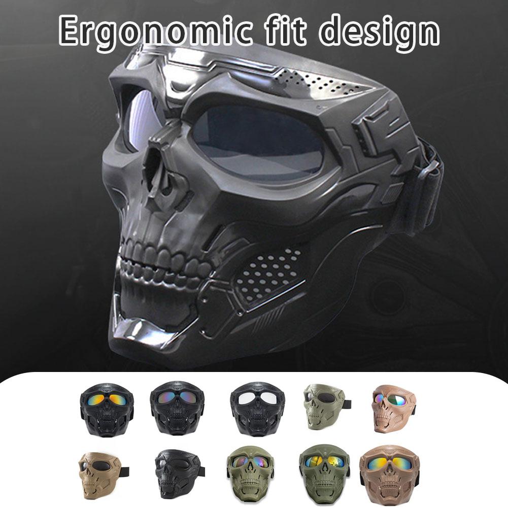 Mask Lanyard Adjustable - Máscara de motociclismo con calavera creativa,
