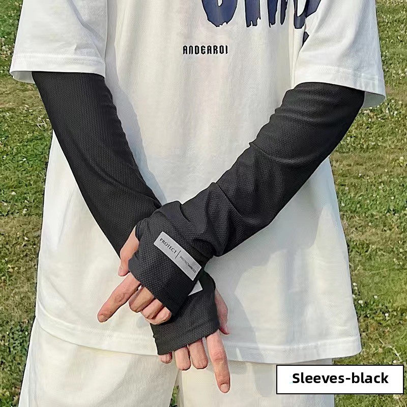 Sports Mask Breathable - Mangas de seda helada para el