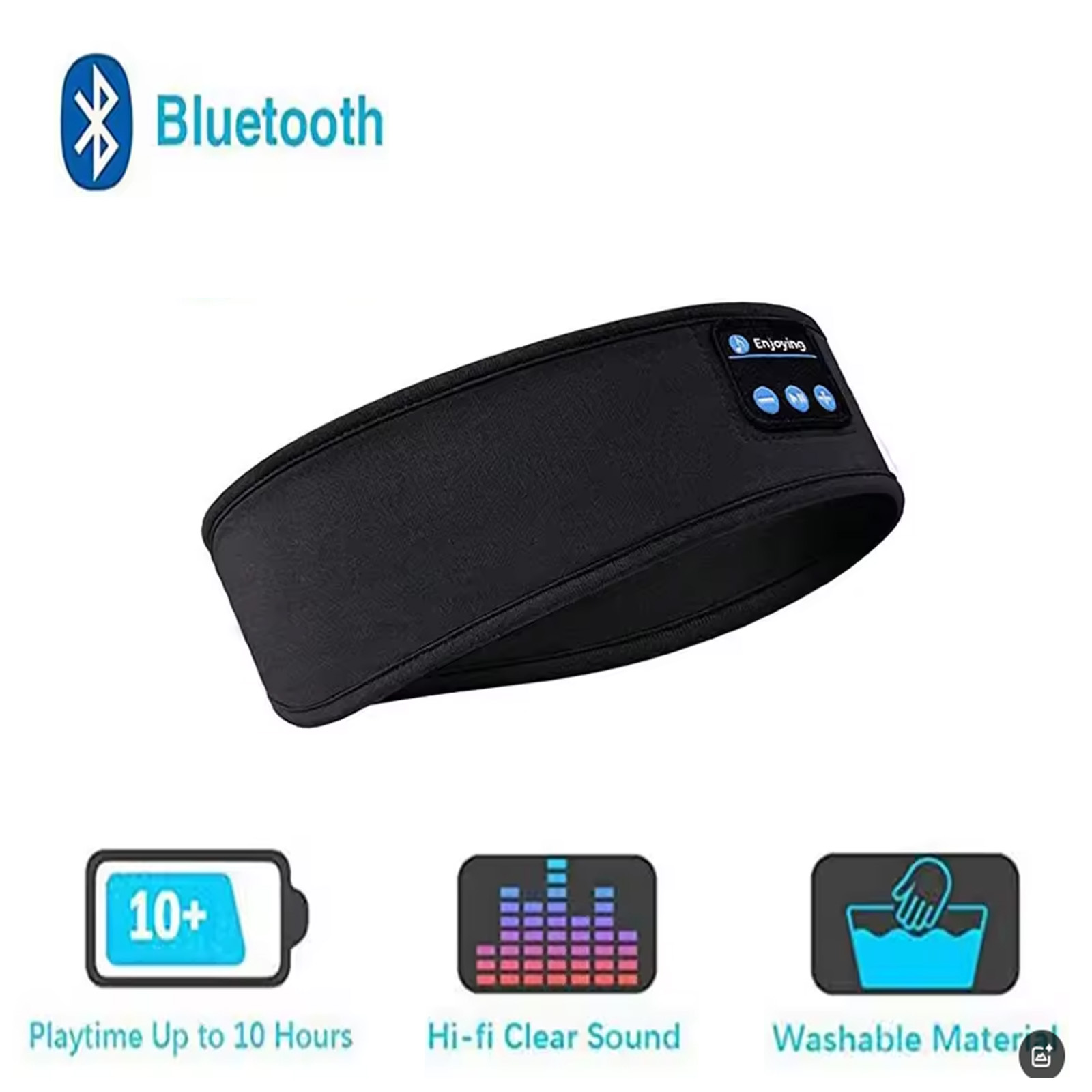 Mask Lanyard Adjustable - Diadema para dormir inalámbrica con Bluetooth,
