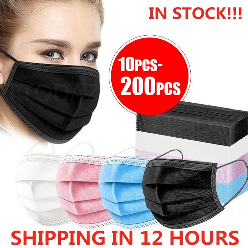 Disposable Mask Blue - Mascarilla desechable con elásticos para las