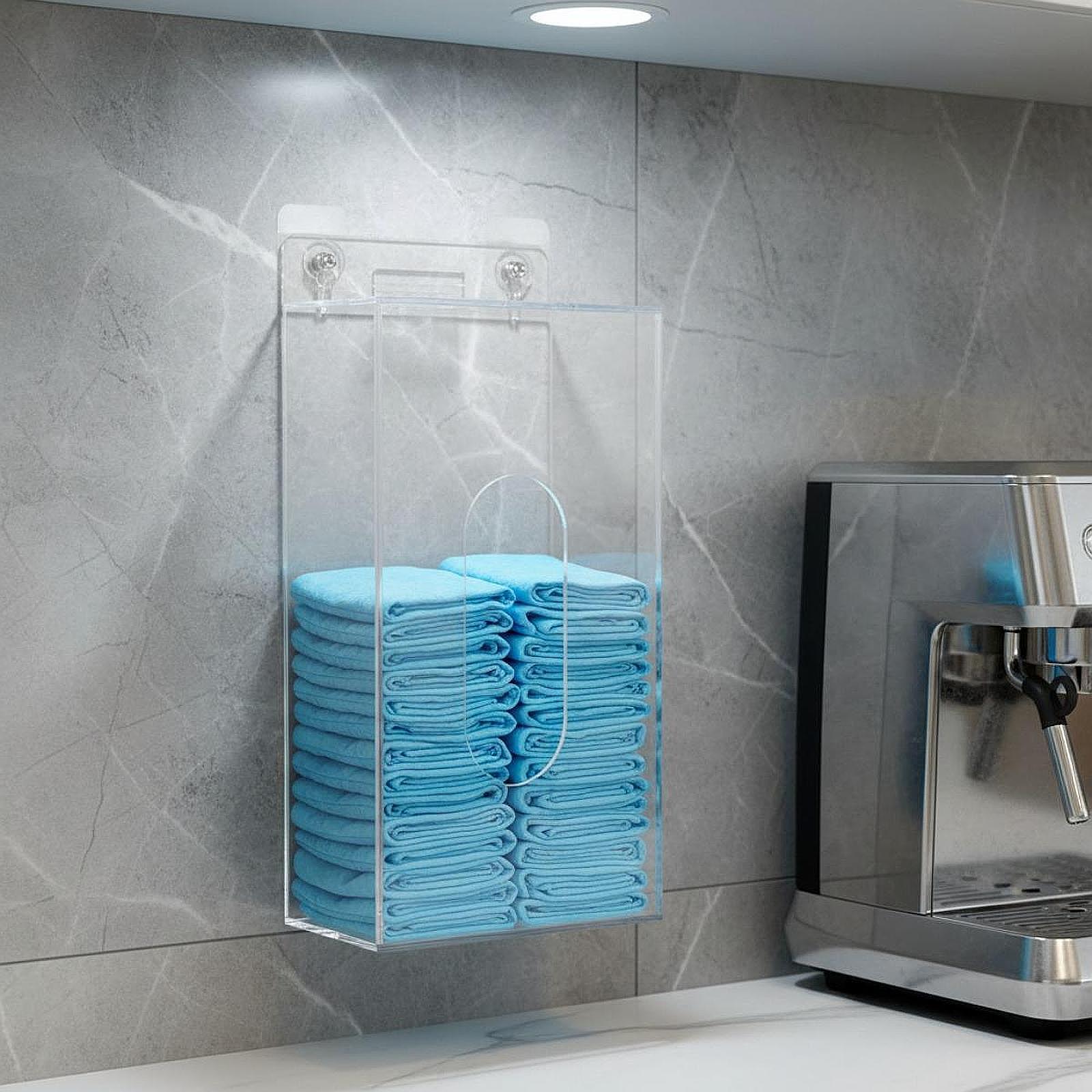 Face Mask Storage Box - Soporte de Pared para Guantes Desechables,
