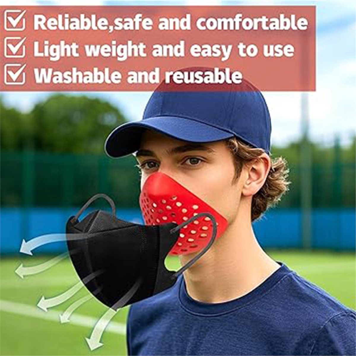 Silicone Mask Bracket - Útiles 4 soportes internos de silicona