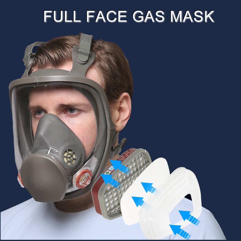 Dust Mask Construction - Respirador de Gas de cara completa