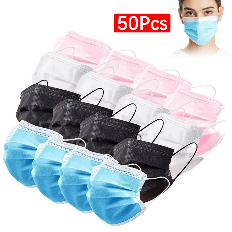 Disposable Mask Blue - 50 Uds. Mascarilla de 3 capas,