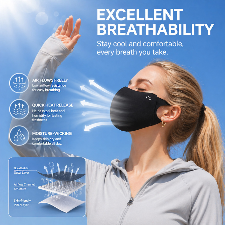 Mascarilla de Verano Refrescan - Sports Mask Breathable reseña y precio