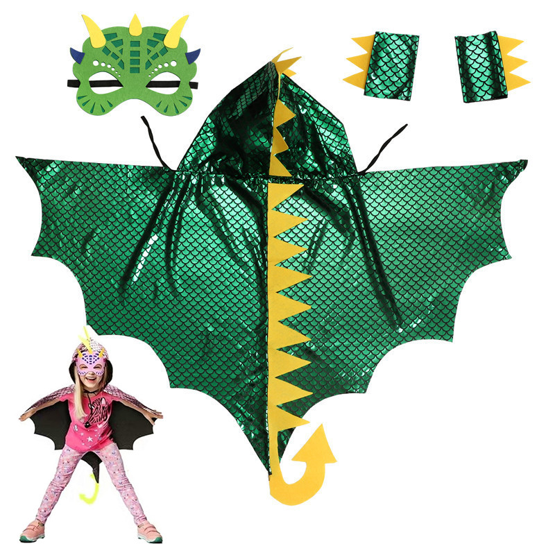 Capa de dinosaurio verde para  - Kids Face Mask reseña y precio
