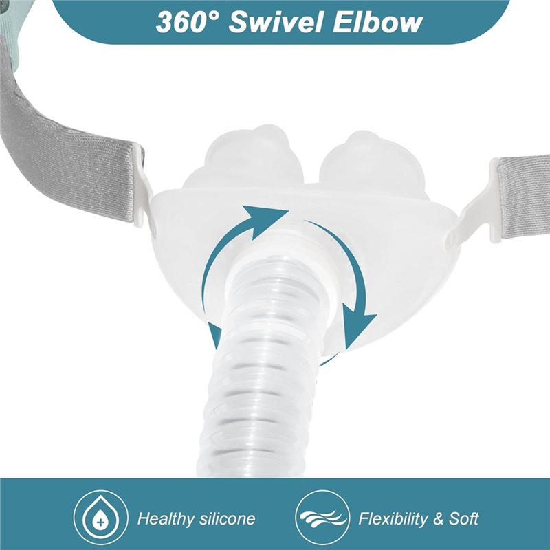 Máscara CPAP con tubo incluido - Silicone Mask Bracket reseña y precio