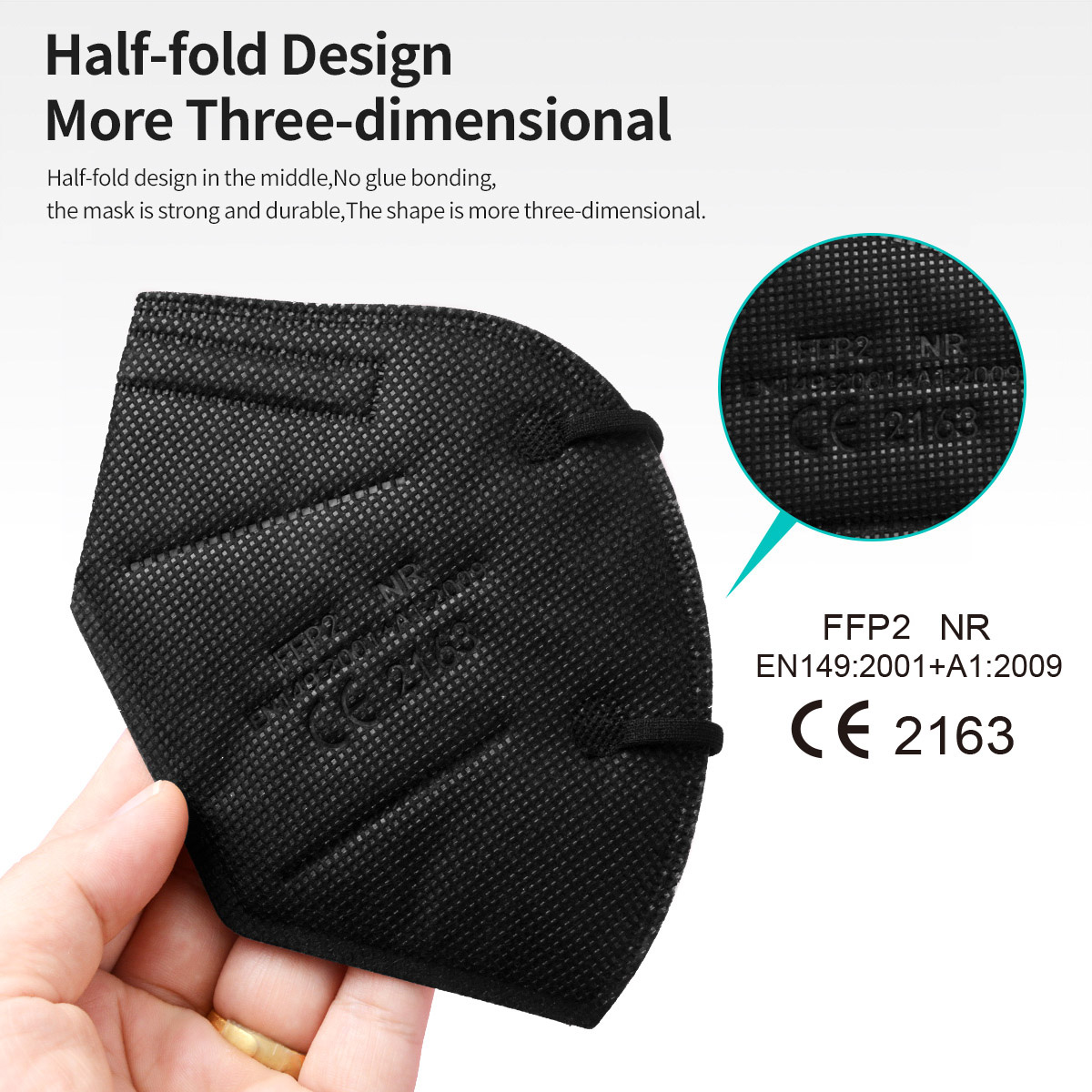 Máscaras FFP2 de 5 capas aprob - Black Face Mask Pack reseña y precio