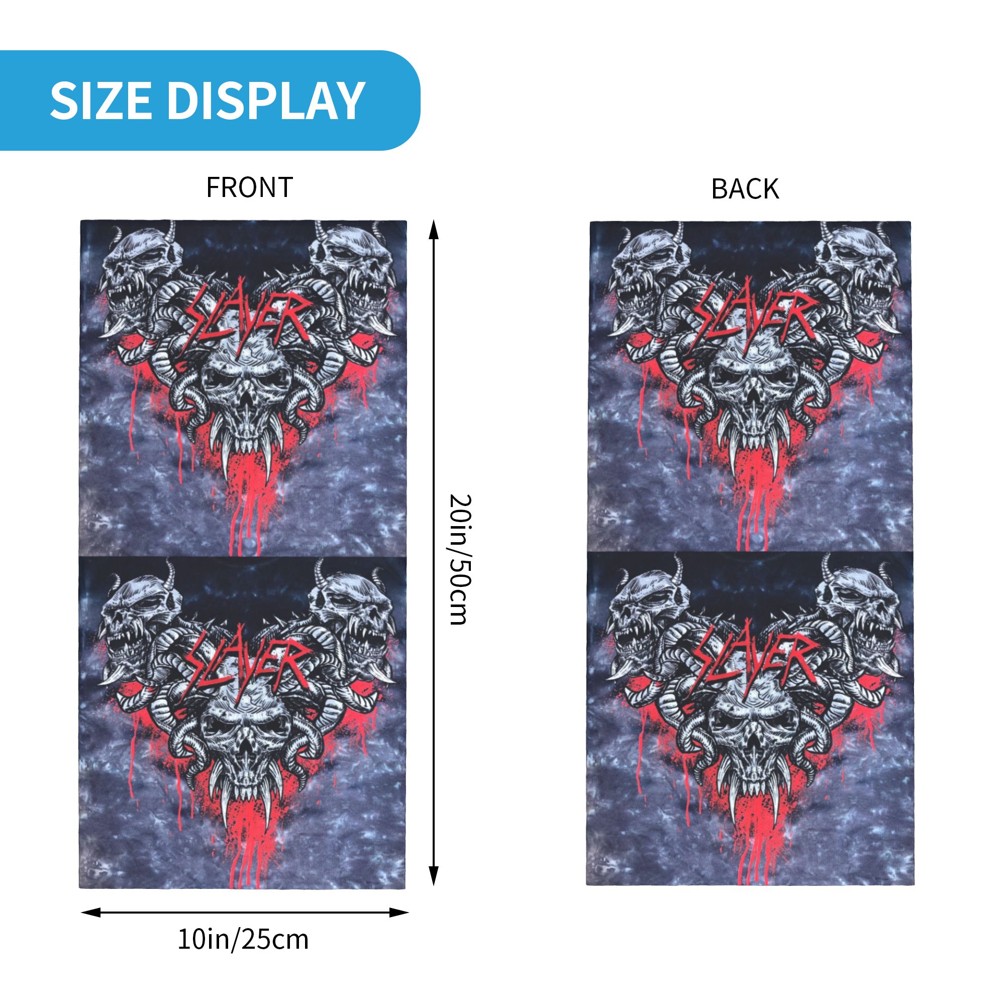 Pañuelo personalizado Heavy Me - Neck Gaiter Face Cover reseña y precio