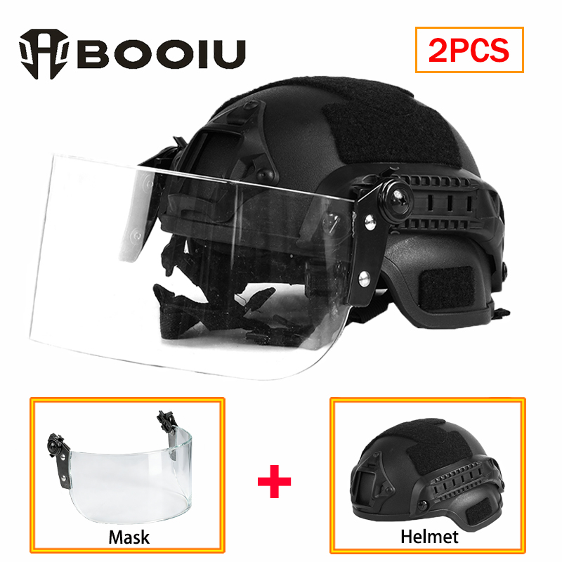 BOOIU Nuevo Casco Táctico con  - Kids Face Mask reseña y precio