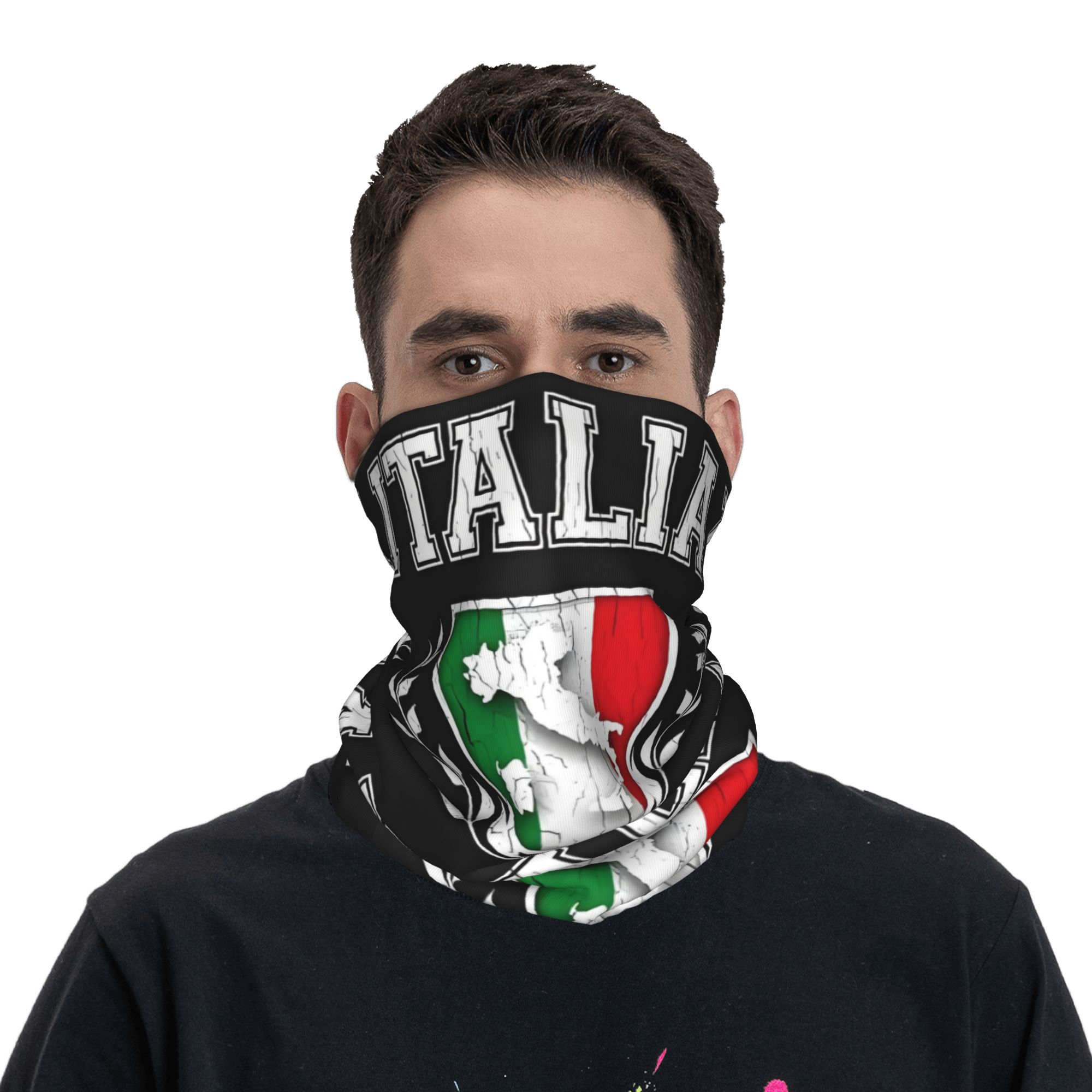Bandana con bandera de Italia  - Neck Gaiter Face Cover reseña y precio