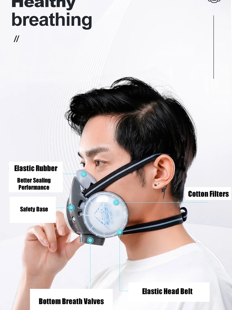 Máscara antipolvo de media car - Kn95 Respirator Mask reseña y precio