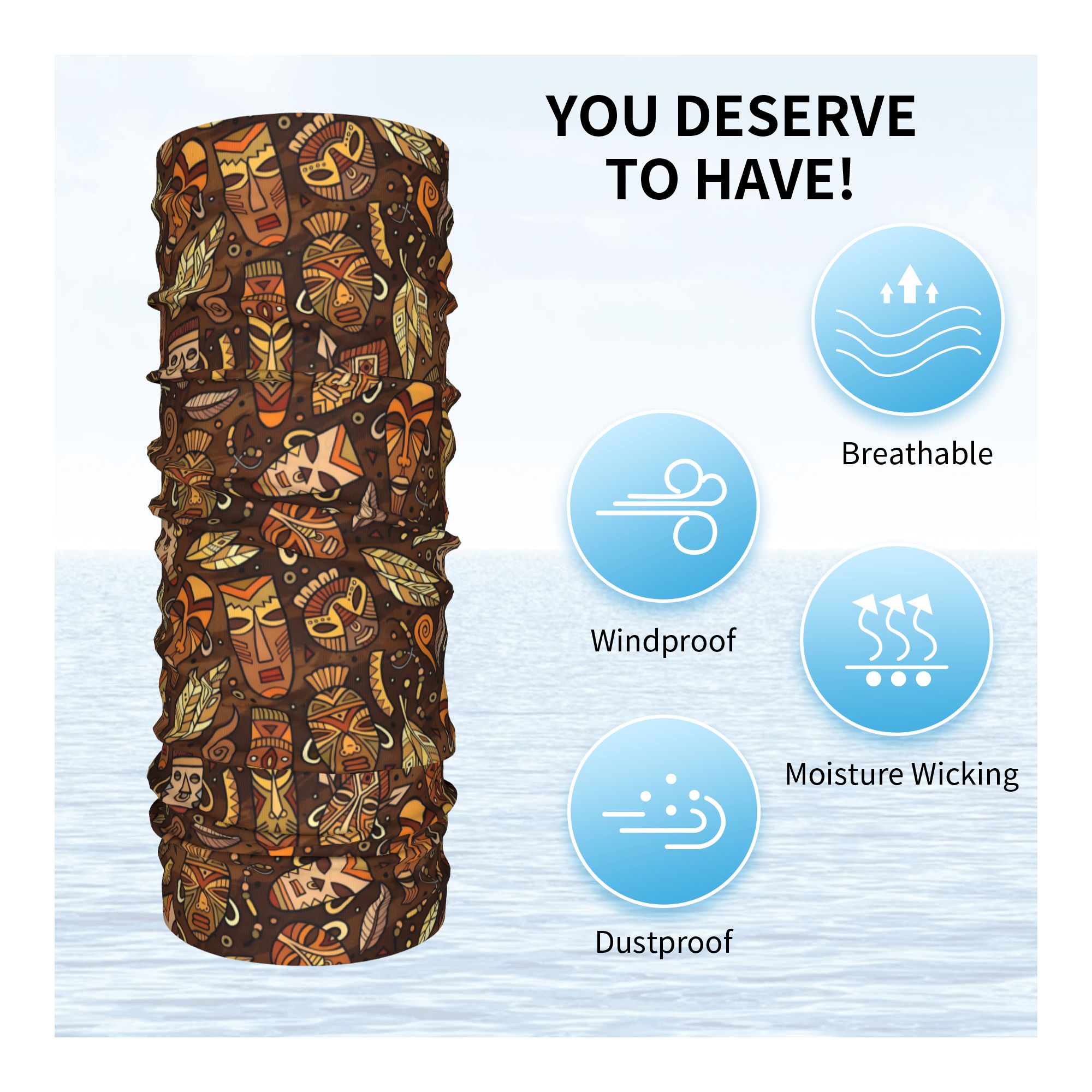 Pañuelo Tubular Personalizado  - Neck Gaiter Face Cover reseña y precio