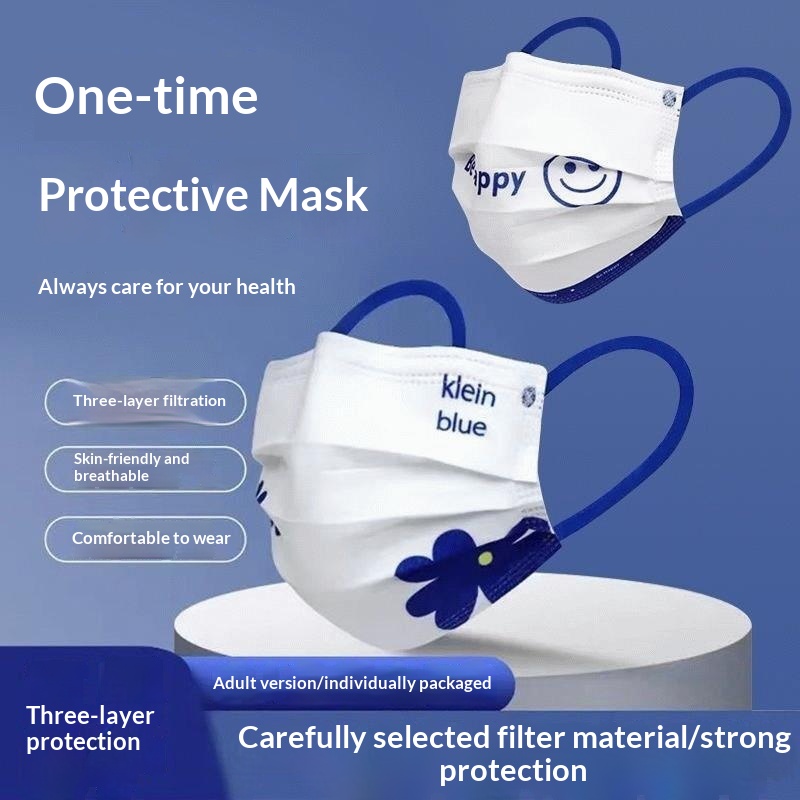 Máscara desechable azul Klein  - Disposable Mask Blue reseña y precio