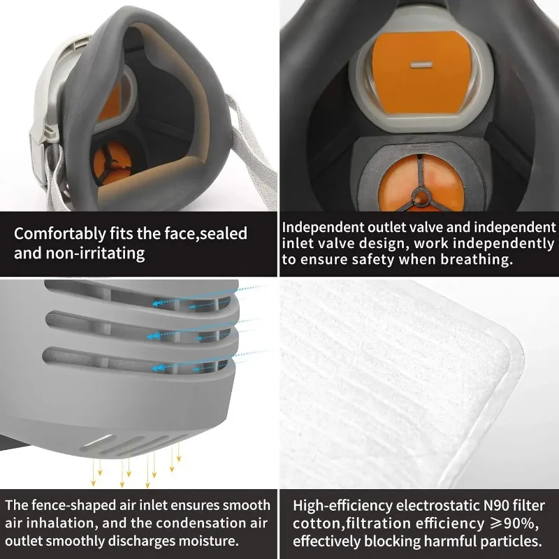Máscara antipolvo + 20 piezas  - Dust Mask Construction reseña y precio