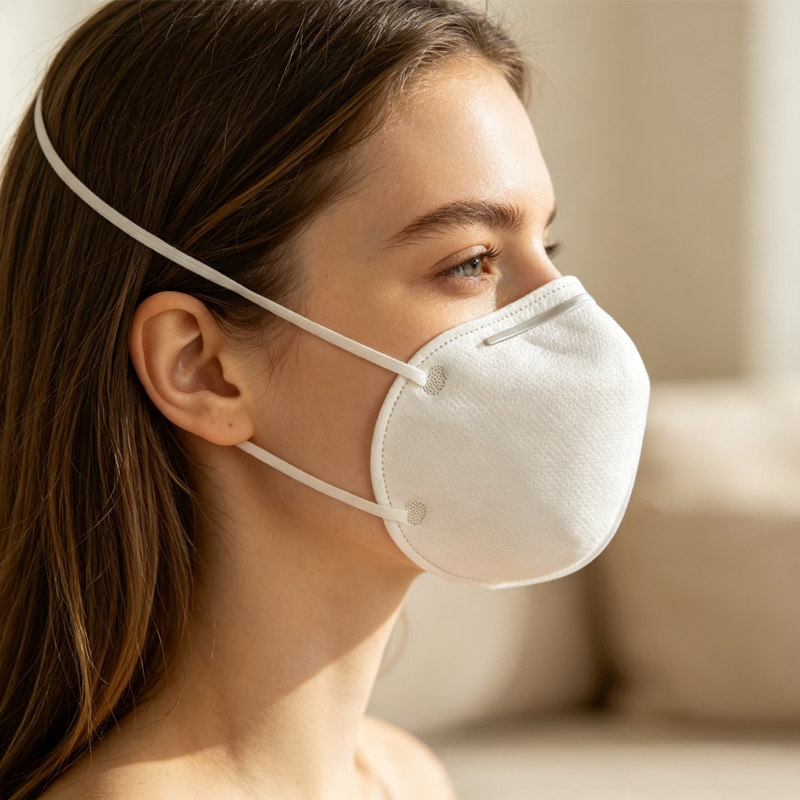 Mascarilla KN95 tipo copa con  - Kn95 Respirator Mask reseña y precio