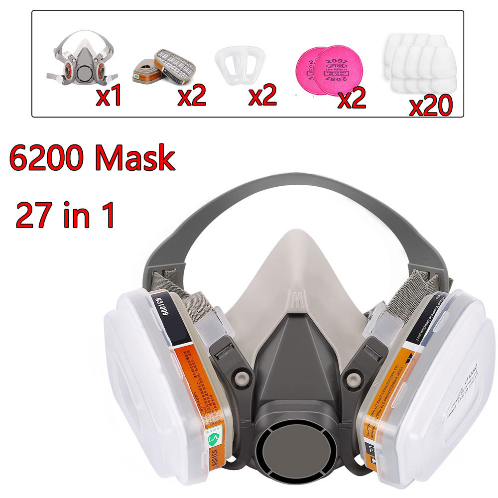 Máscara de Gas 6200 con Cartuc - Face Mask Storage Box reseña y precio
